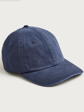 J crew navy Washed canvas baseball cap